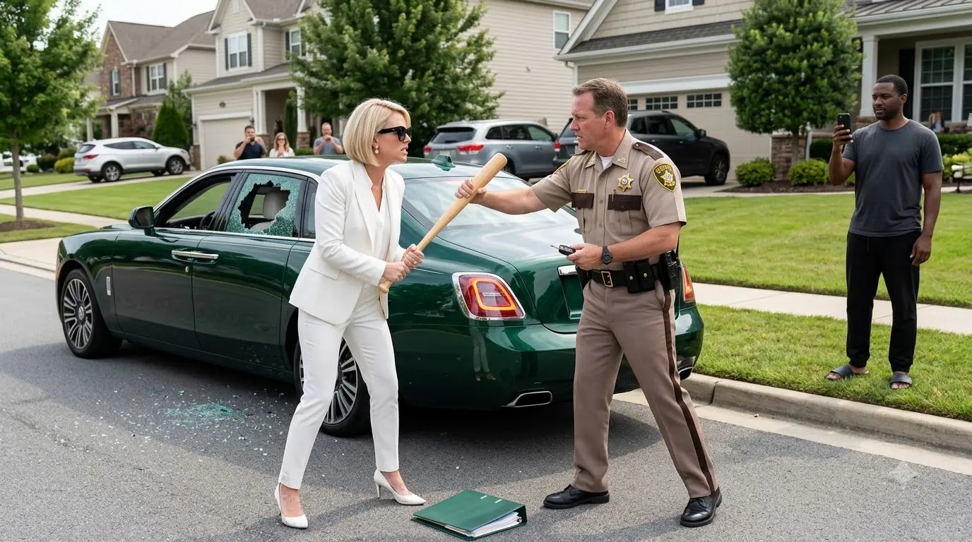 The HOA President Smashed the Green Rolls-Royce to “Teach Him a Lesson” — She Never Asked Who Had Parked It There
