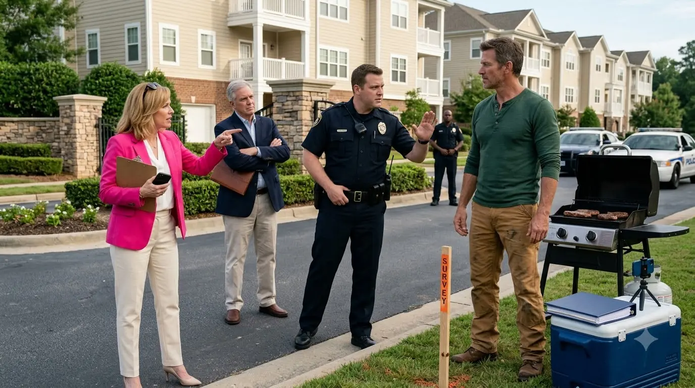 HOA Karen Called Cops On Me For Grilling — She Didn’t Know I Was Standing On City Land