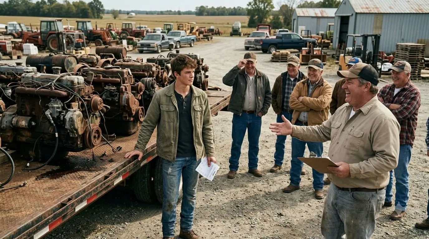 A 17-Year-Old Bought 16 Junk Engines for $320 — What He Found Shocked Every Farmer