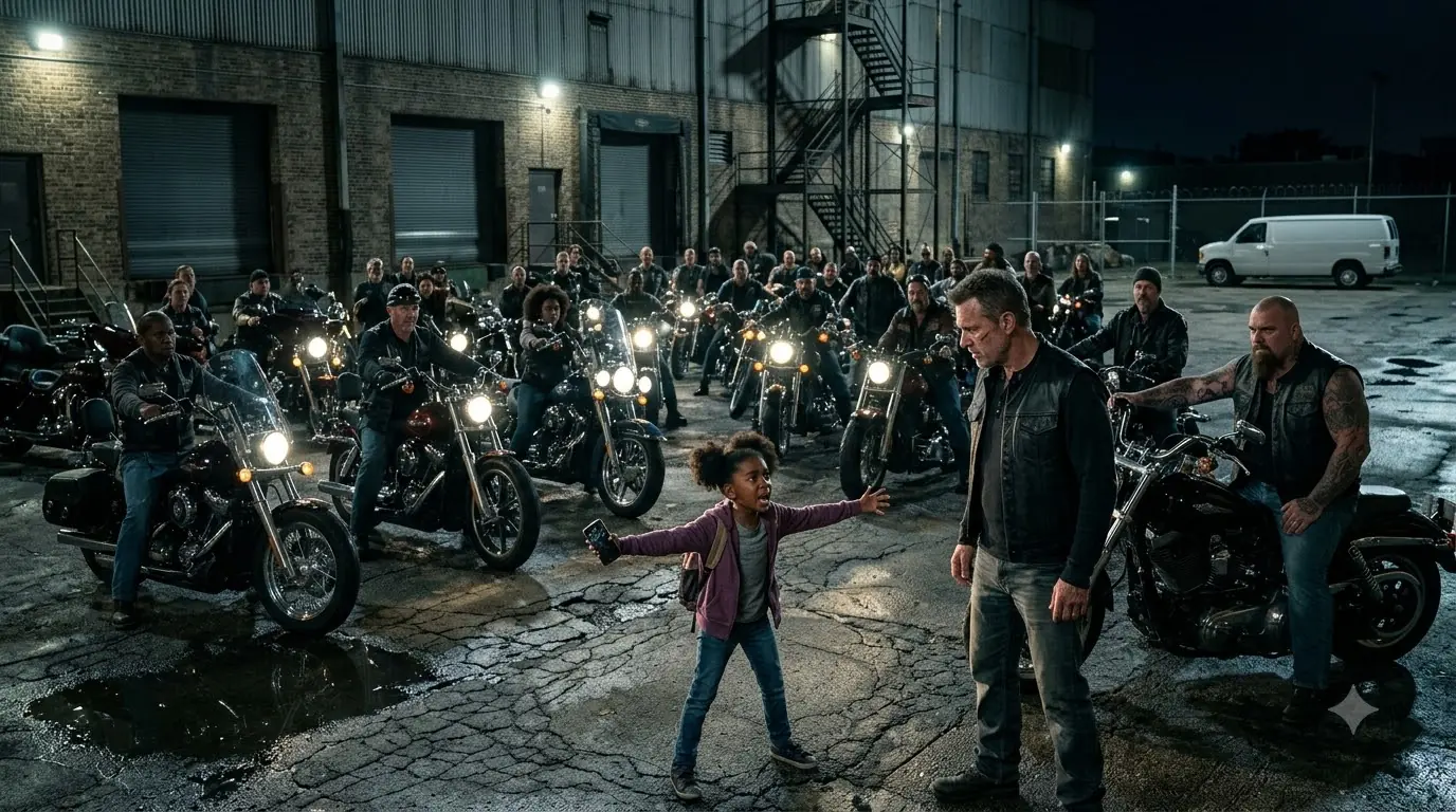 “Don’t Start Your Bikes…” Little Girl Trembled — Then 200 Bikers Listened To Her