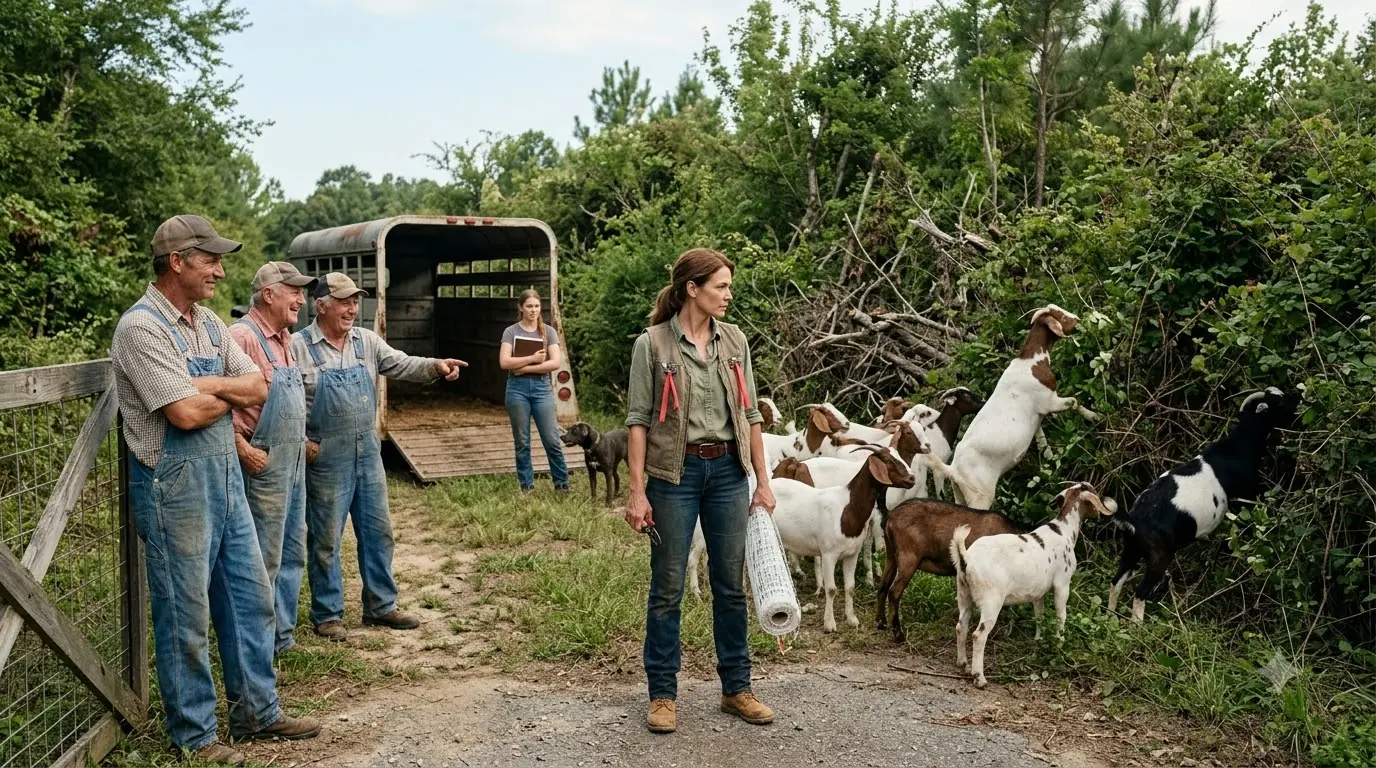 They Laughed When She Bought 38 Briar-Choked Acres for $1 — Her Goats Uncovered a Forgotten Orchard