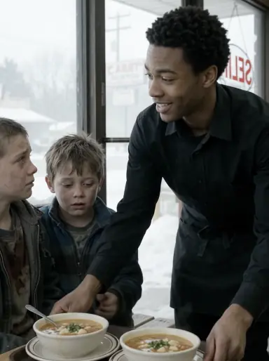 A Black Waiter Fed Two Homeless Brothers Who Hadn't Eaten in Days — Then Two Men in Suits Walked In Asking for Him