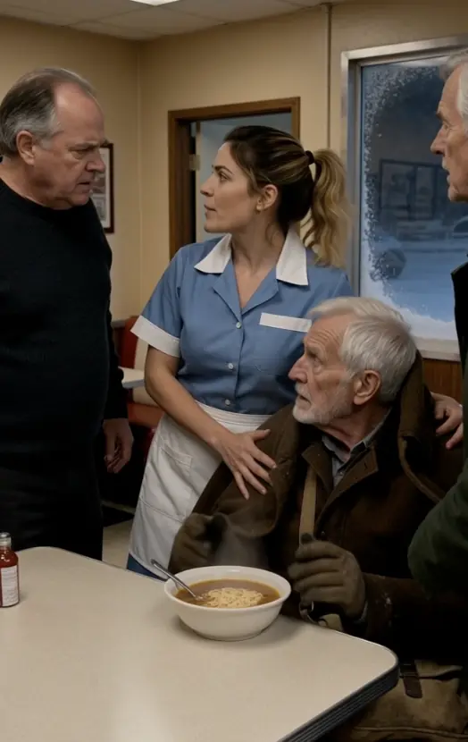 A Waitress Fed Two Freezing Veterans Her Last Bowl of Soup — Then Three Lawyers Walked In With a Secret About the Diner
