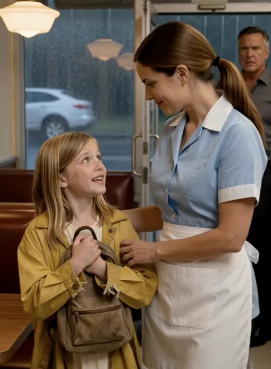 A Waitress Protected a Little Girl Her Manager Tried to Throw Out — Then a Wealthy Woman Walked In and Asked Who Helped Her