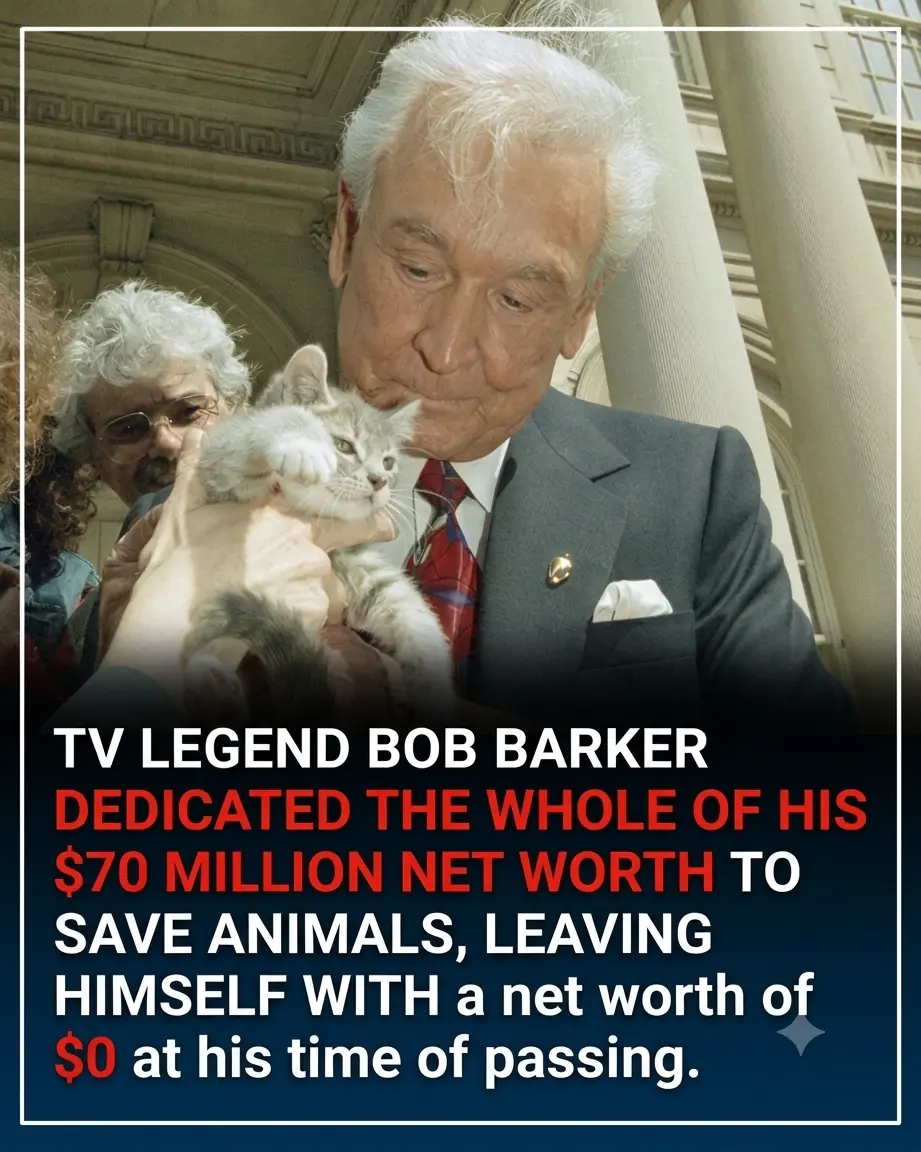 Bob Barker Left His $70 Million Fortune to Help Animals, Leaving Behind a Legacy of Compassion That Will Never Be Forgotten