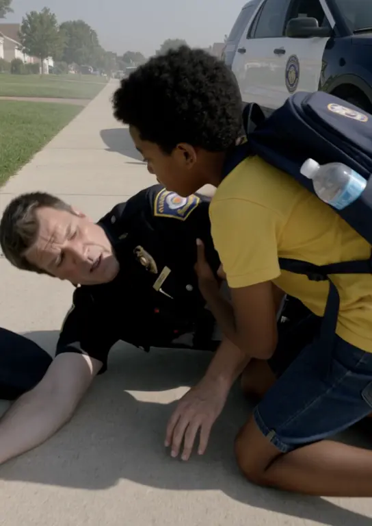 A Black Schoolboy Saved a Police Officer Collapsed on the Sidewalk — Then the Officer Handed Him a Letter His Father Had Hidden for 12 Years