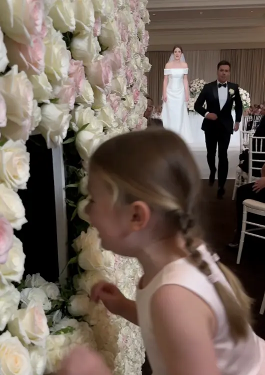 A Little Girl Tore Apart the Flower Wall at Her Father's Wedding — Then the Bride Saw the Woman Her Groom Had Hidden Behind It