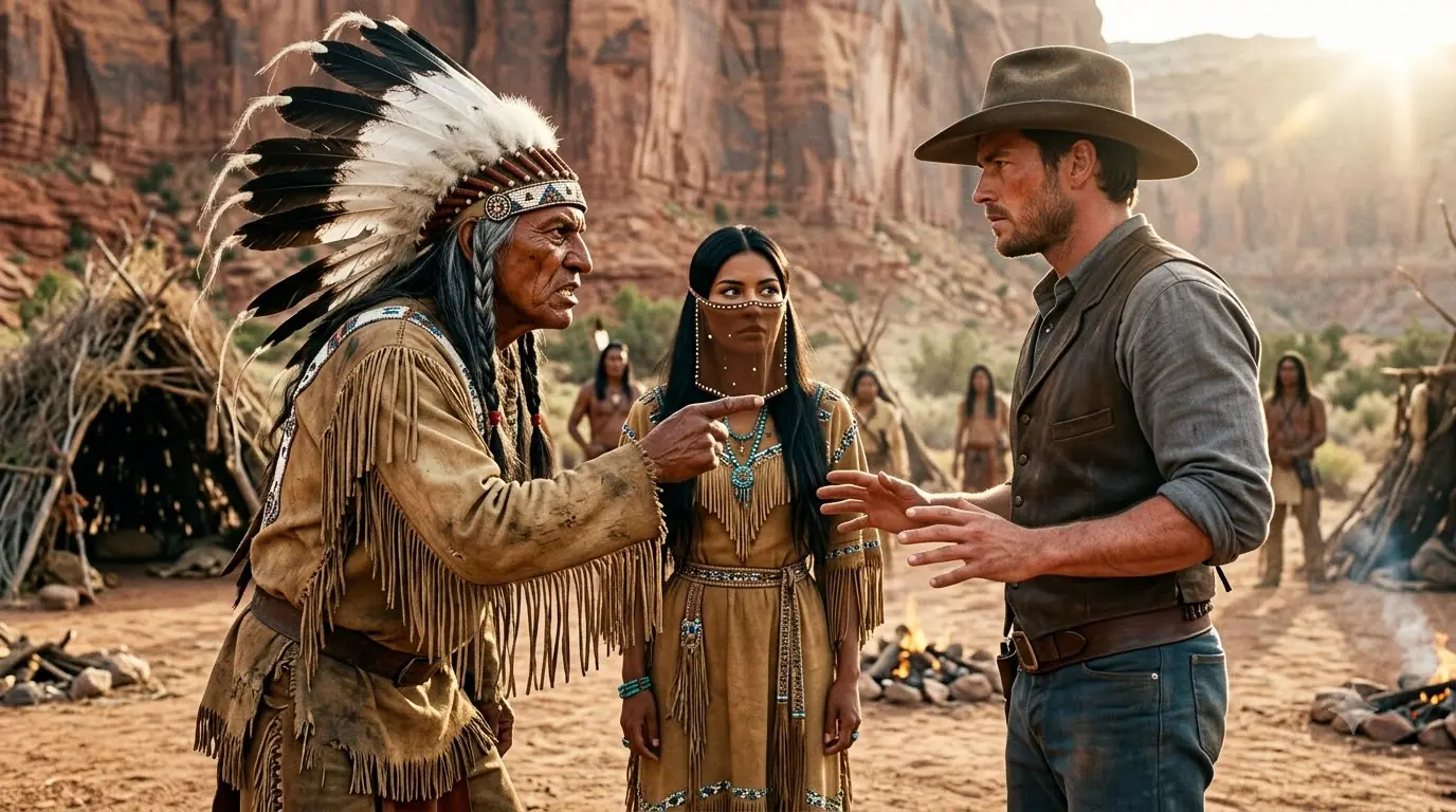 The Chief Called His Daughter Too Ugly to Be Seen — The Cowboy's Broken Watch Exposed a Secret Buried for Twenty Years