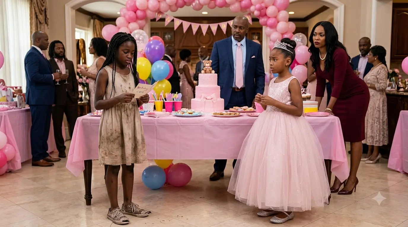 They Shamed the Forgotten Girl at Her Stepsister’s Birthday — Then Her Torn Shoe Exposed a Secret No One Expected