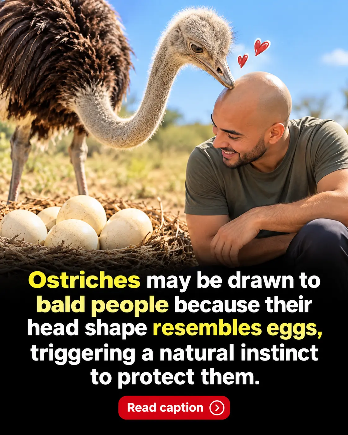 Japanese TV Tests Hilarious Theory That Ostriches Mistake Bald Heads for Giant Eggs 😂🥚