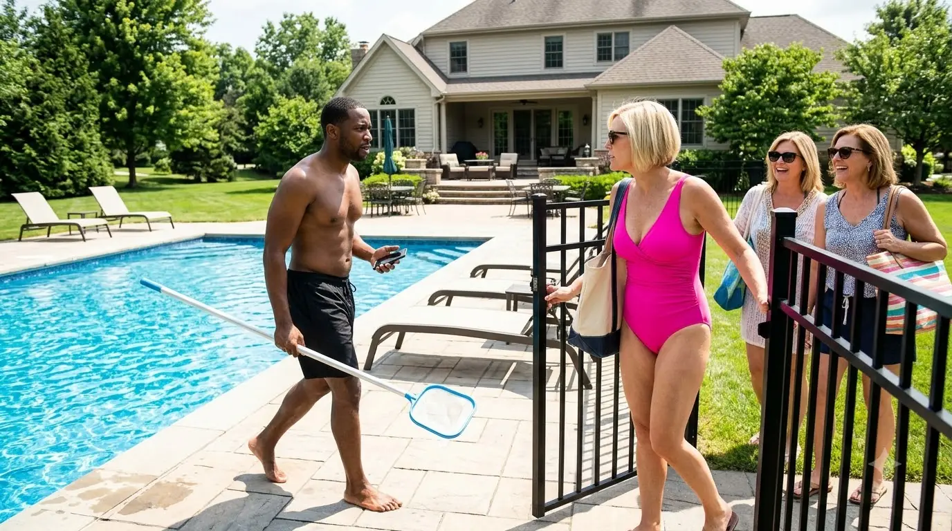 HOA President Invaded a Homeowner’s Private Pool With Her Friends — Then the Water Exposed the Lie She Had Protected for Years