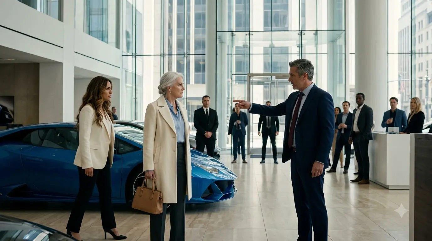 Luxury Car Manager Humiliated an Elderly Woman Buying a Birthday Gift — He Had No Idea Who Her Grandson Was