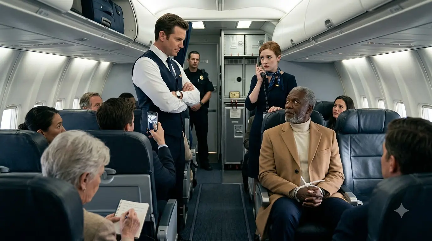 Crew Drags A Man From His VIP Seat Mid-Flight — Then One Call From Him Grounded the Plane