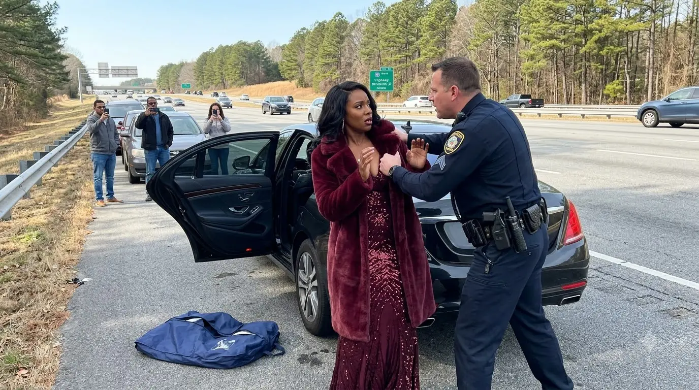 Cop Shamed the Woman Driving a Luxury Sedan — Then the Garment Bag He Threw on the Road Fell Open