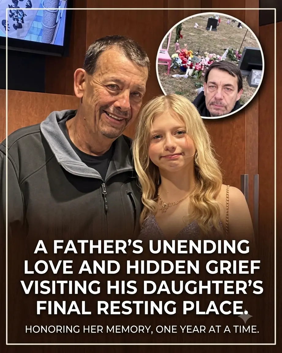 A Father’s Heartbreaking Yearly Photos at His Daughter’s Grave Reveal a Love That Death Could Never Erase