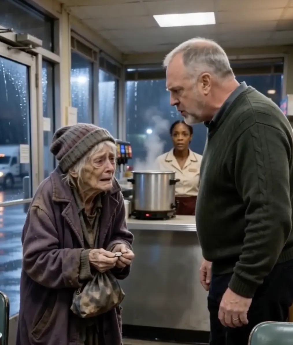 An Elderly Woman Was Turned Away From a Diner in the Rain — Then a Waitress Found the Name Hidden in Her Old Purse