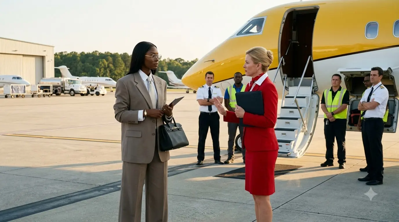 They Blocked a Woman From Boarding a Private Jet — Fourteen Minutes Later, the Ramp Went Silent