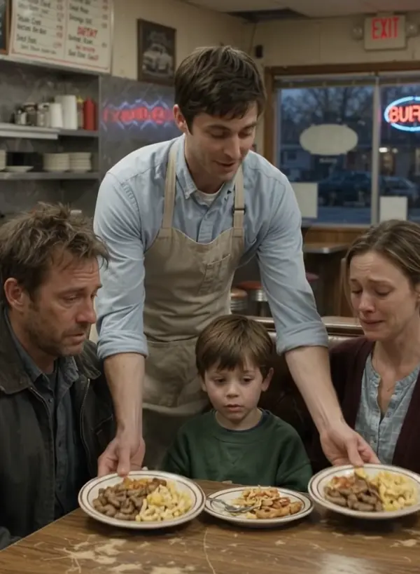 He Paid for a Hungry Family's Dinner With His Own Money — Twenty Years Later, Their Son Returned to Close His Diner