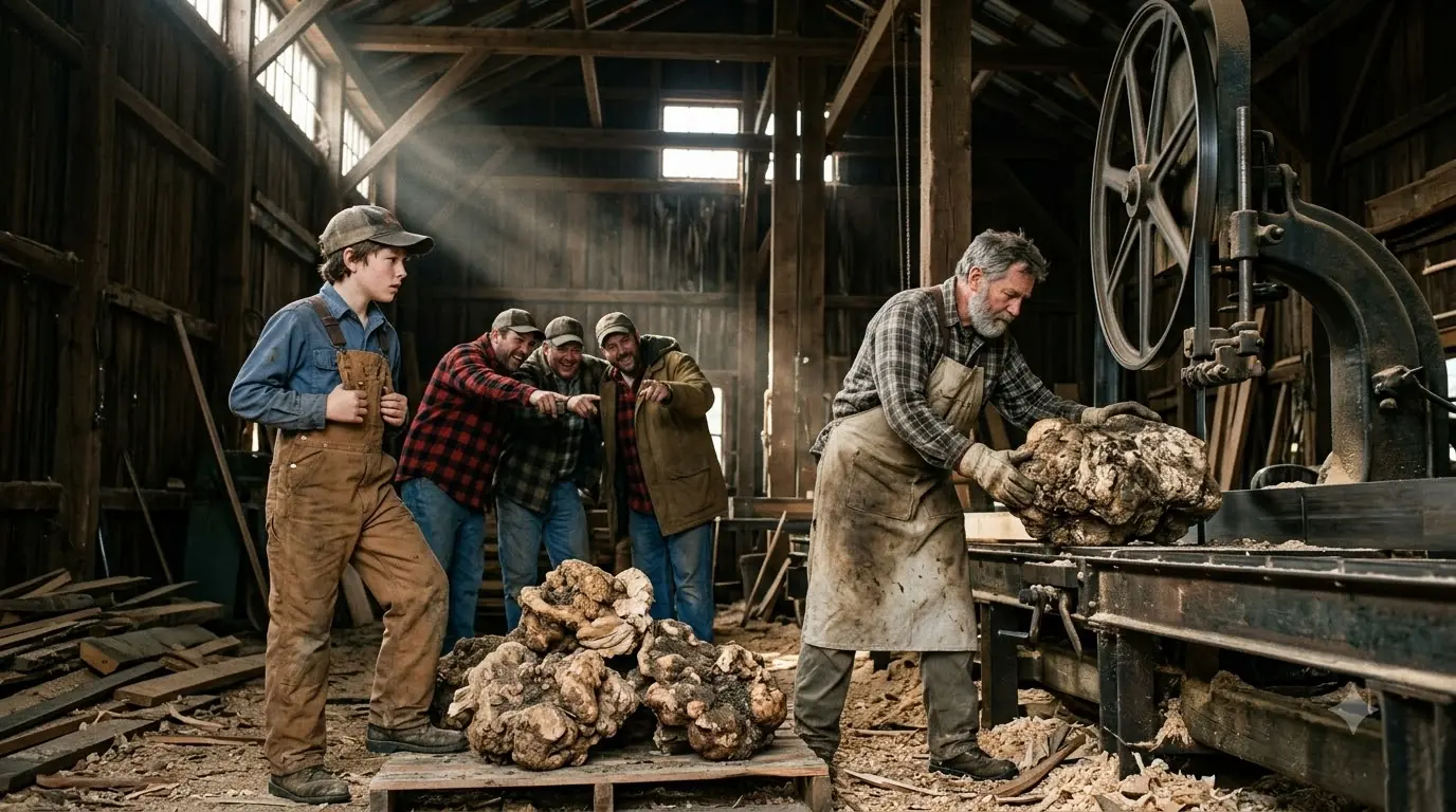 They Laughed at the 11-Year-Old’s $40 Pile of Ugly Maple Burls — Then the First Cut Silenced the Entire Vermont Mill