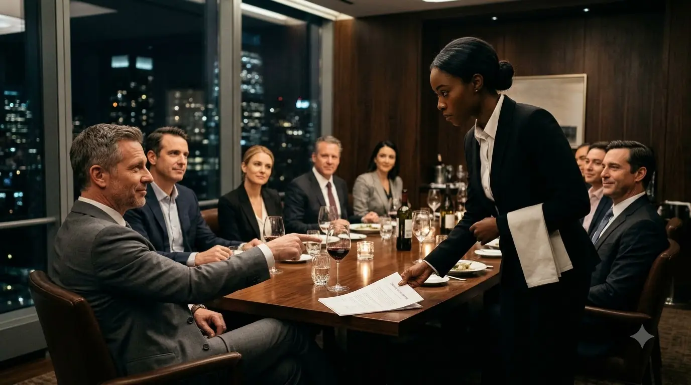 The Businessman Laughed a Waitress With a French Contract — Then One Word Exposed the Deal