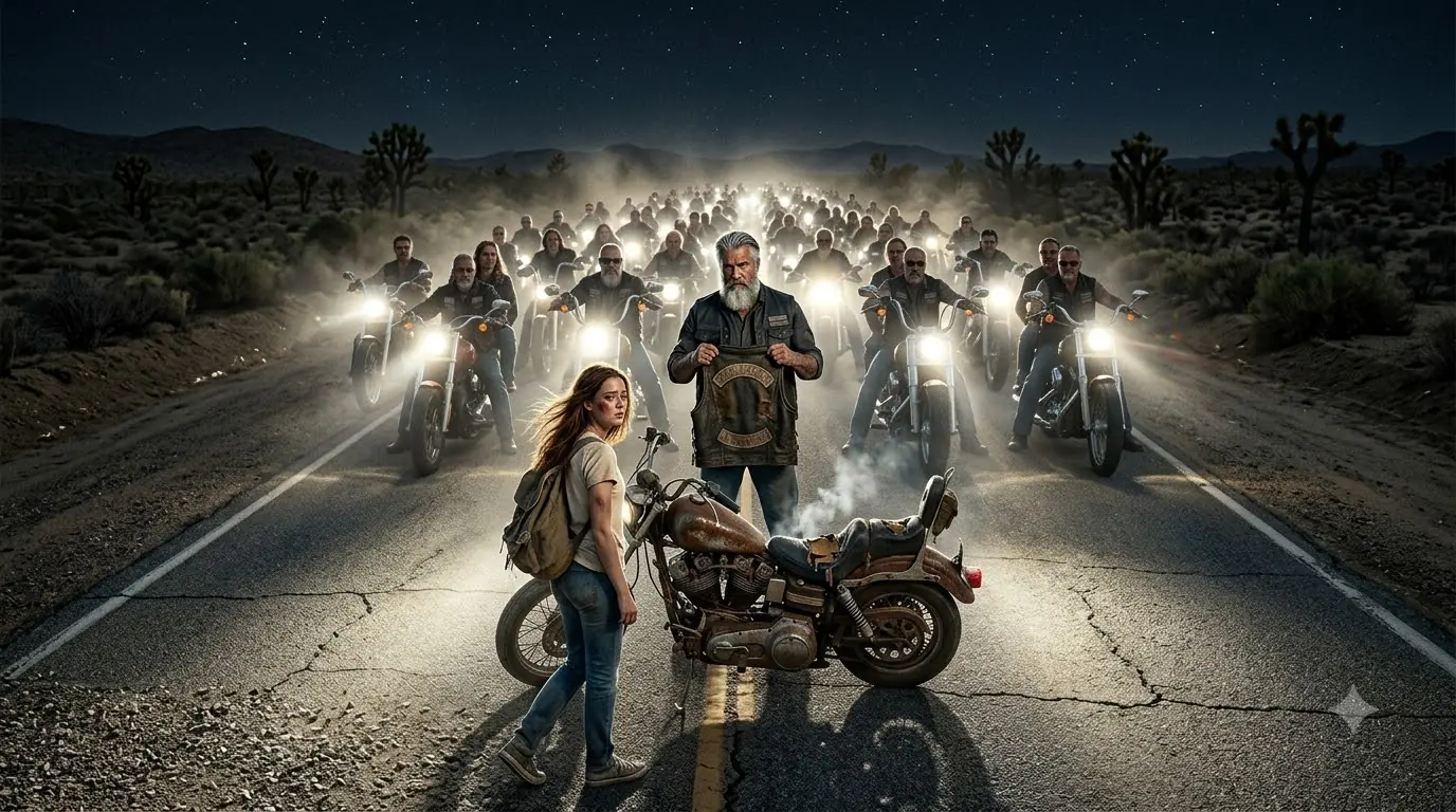 Runaway Girl Paid $40 for a Rusty Harley-Davidson — Next Day, 97 Hell's Angels Changed Her Life