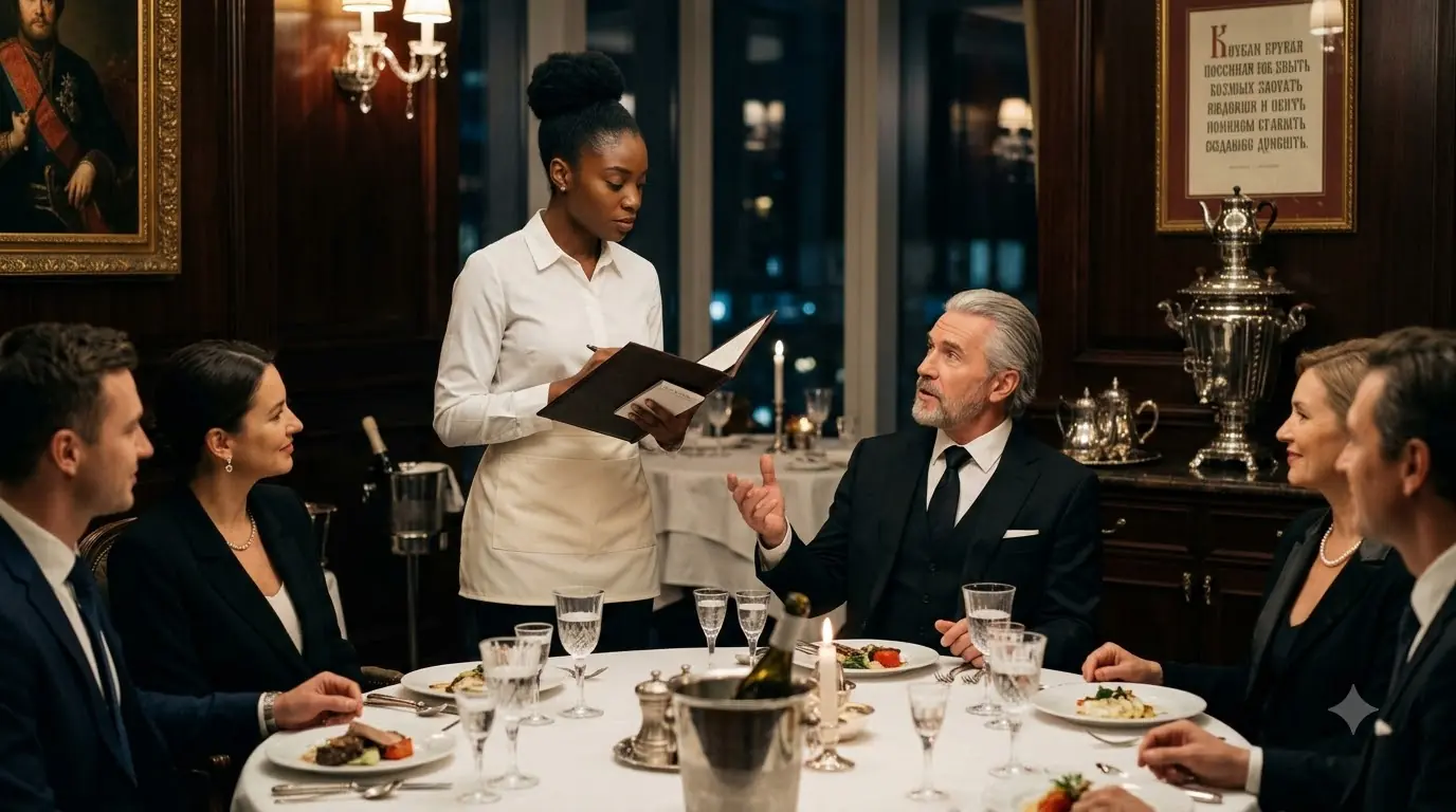 The Russian Billionaire Shamed the Waitress in Russian — Then She Used the Name Only His Father Was Allowed to Call Him