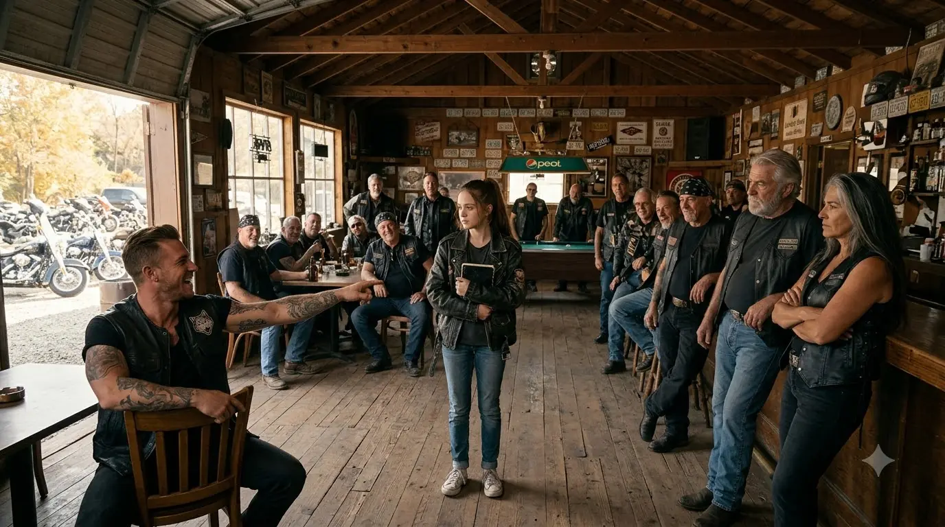 Bikers Laughed at the Teenage Girl — Until Her Patch Silenced the Entire Room