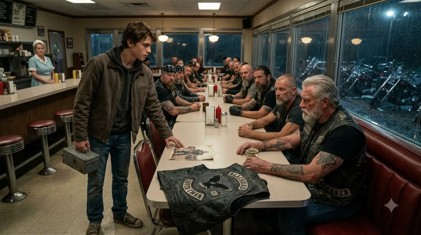 "I Found My Dad’s Patch" The Boy Said — 32 Bikers Froze When They Saw His Face