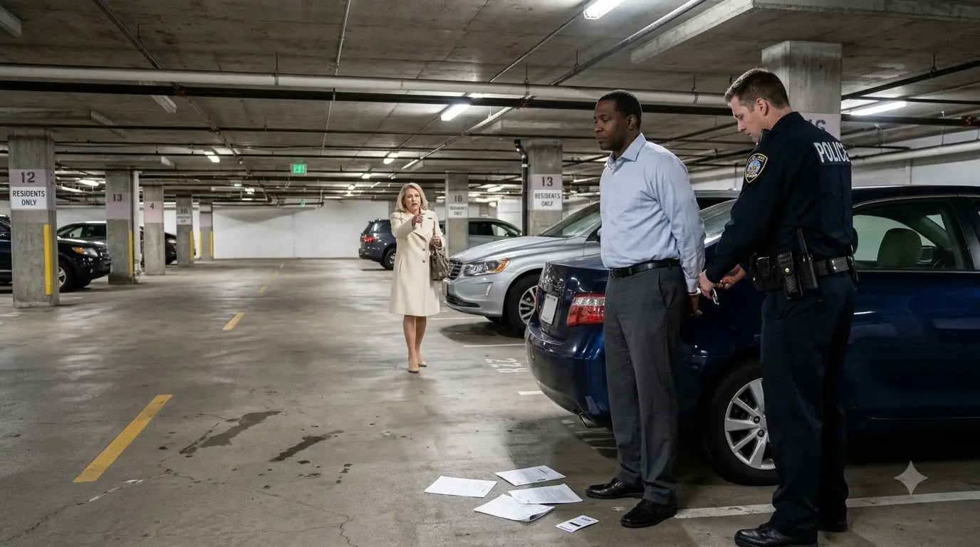 A Wealthy Woman Had a Man Handcuffed in Her Garage — Then the Officer Heard Who He Had Just Arrested