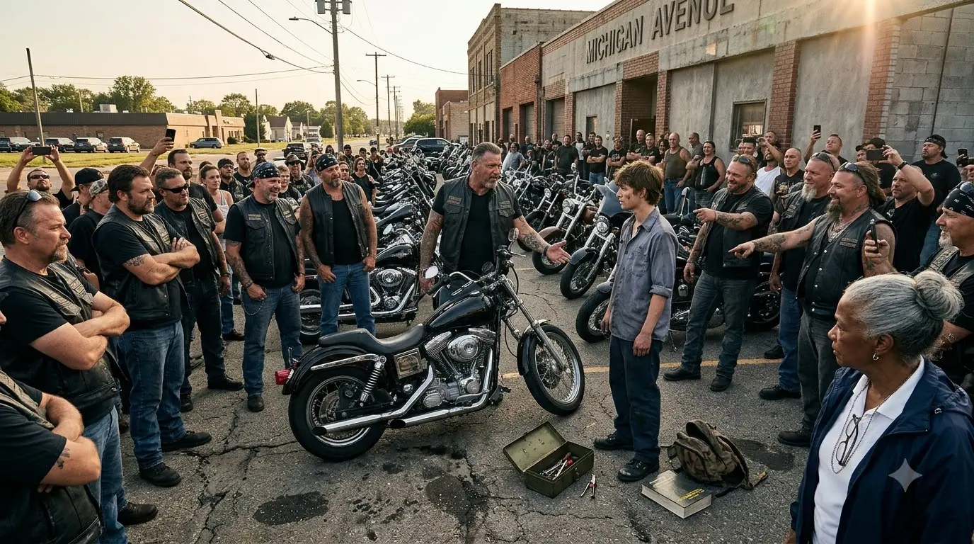Hells Angels Bet $5N No One Can Fix Their Bike — Until an 18-Yr-Old Picks Up a Wrench "Give Me 5 Min"