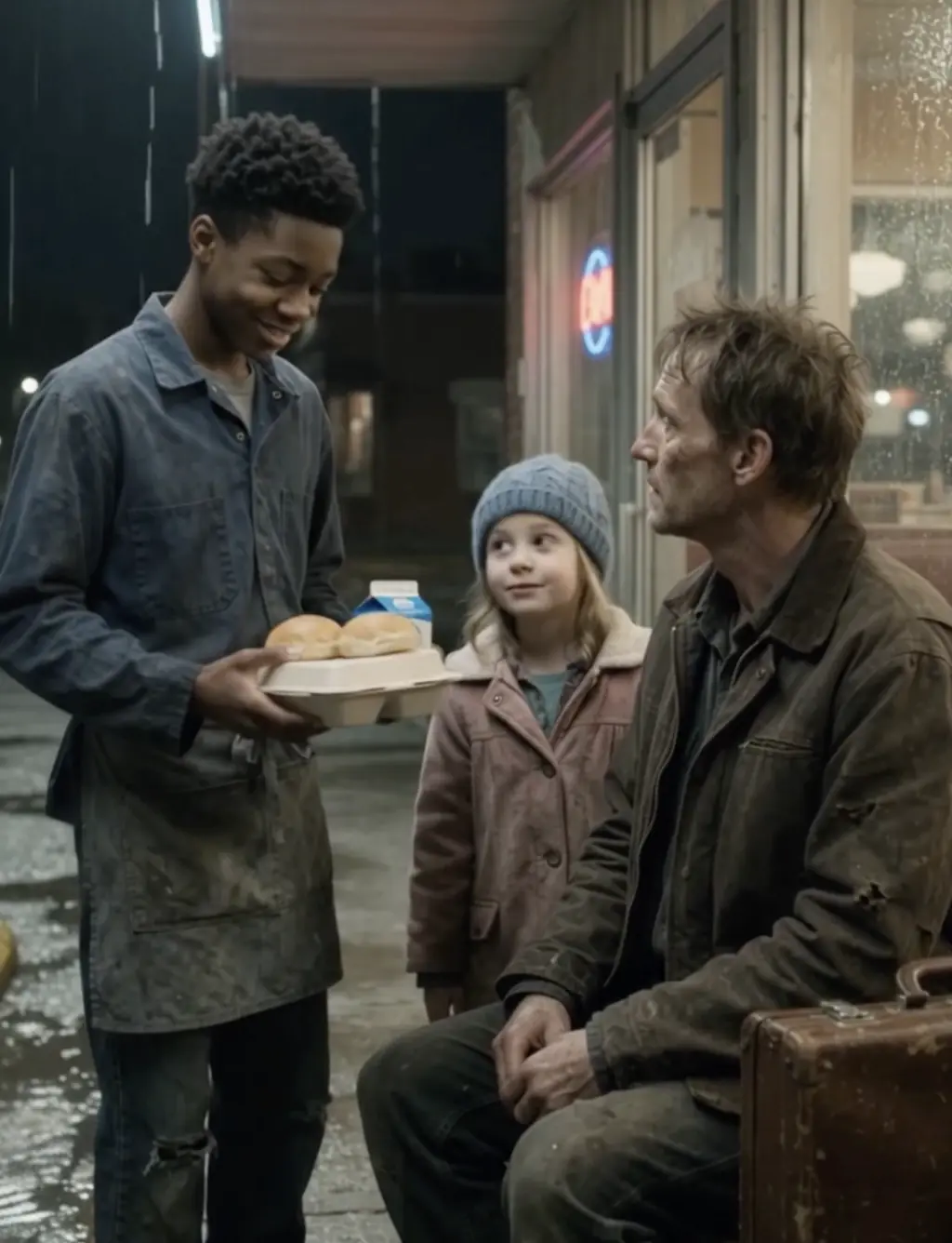 A Sixteen-Year-Old Black Boy Helped a Stranded Father and His Daughter — Then a Hidden Record Put the Diner at the Center of a Dangerous Secret