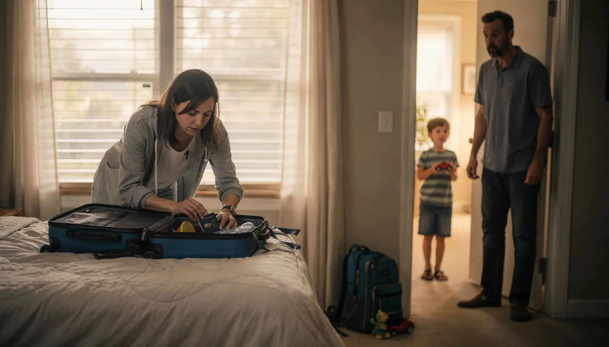 She Secretly Planned to Leave Her Son Behind on the Family Trip — She Didn't Expect Dad to Walk In