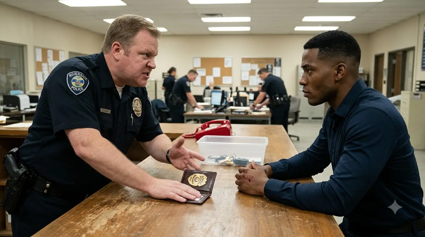 A Racist Cop Slapped a Man at the Police Station — Then a Red Phone Rang and Exposed His Secret Identity