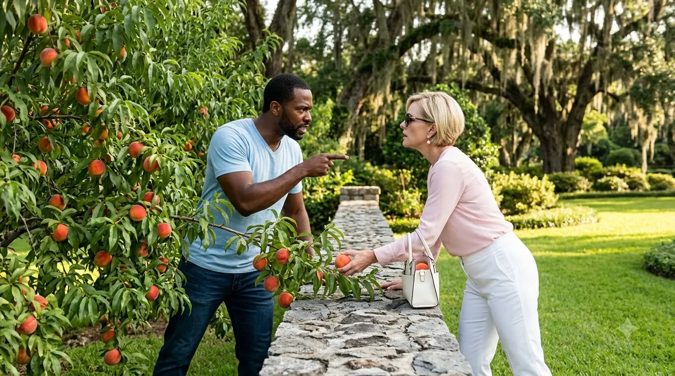HOA Karen Stole Peaches From My Tree Every Morning — Then One Spicy Bite Exposed the Secret She Was Hiding