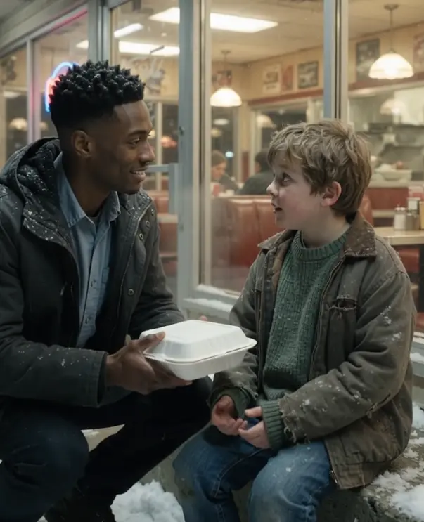 A Waiter Fed a Freezing Boy Outside His Diner — Twenty Years Later, a Silent Stranger Walked In Carrying the Truth About That Night