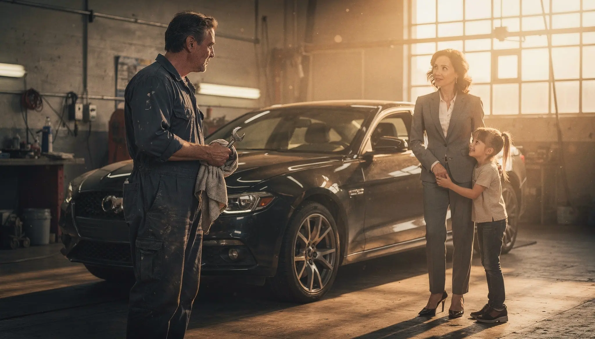 Mechanic Single Dad Fixes CEO's Car for Free — Her Daughter Says "He's the One, Mom"