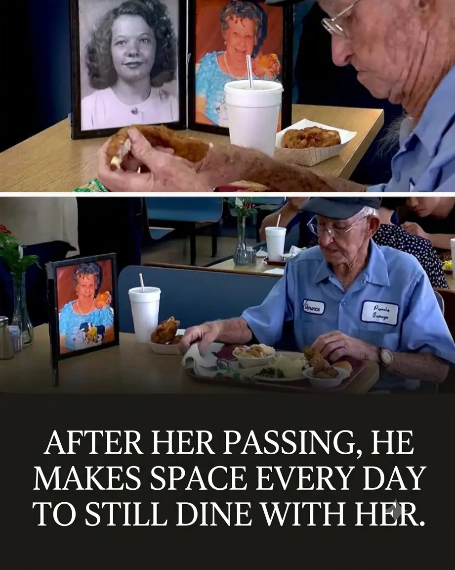At 93, He Still Takes His Late Wife on Lunch Dates After 63 Years of Marriage, Bringing Her Photo to Their Favorite Restaurant