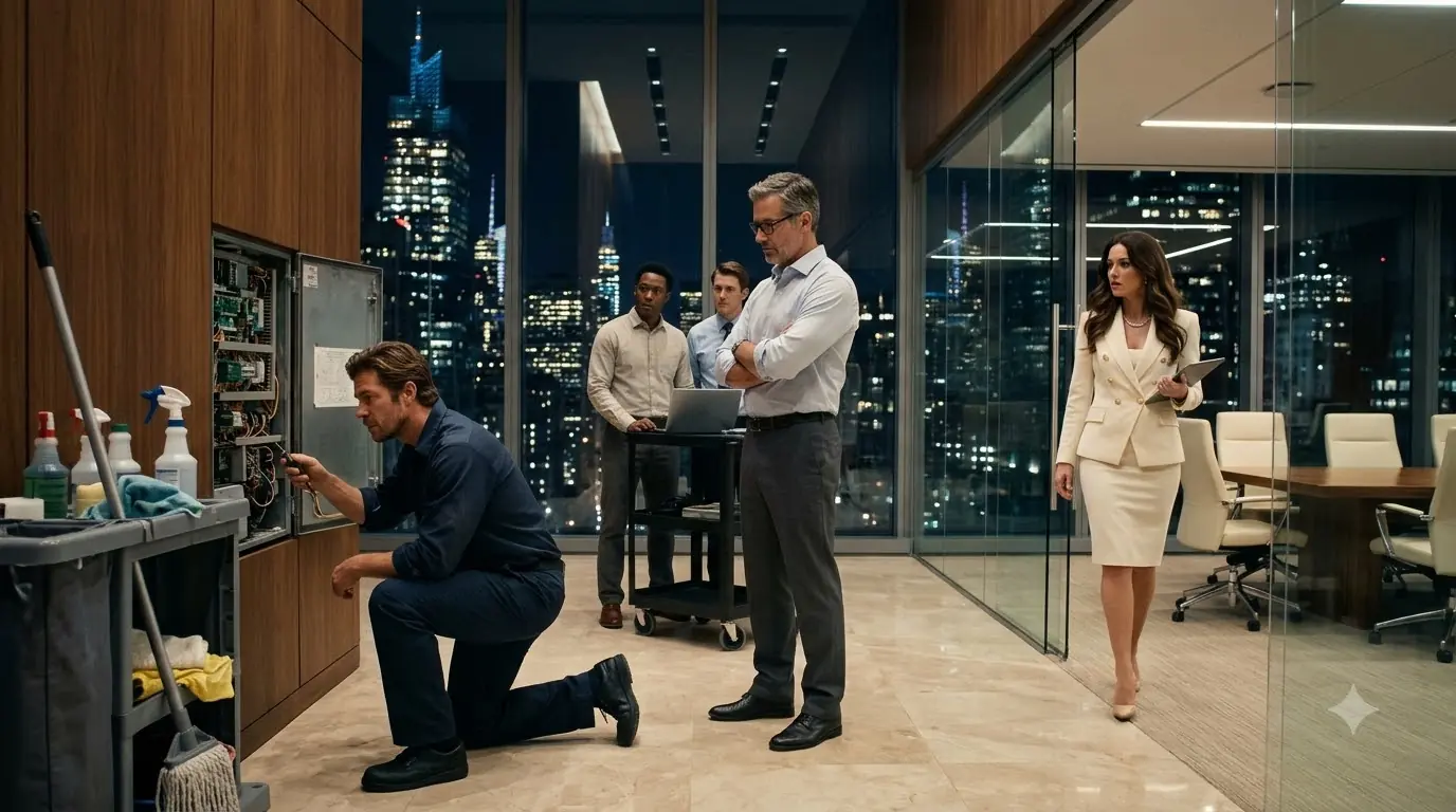 “Just a Night Job?” She Asked him — Then The CEO Watched the Single Dad Fix What Experts Failed to Solve