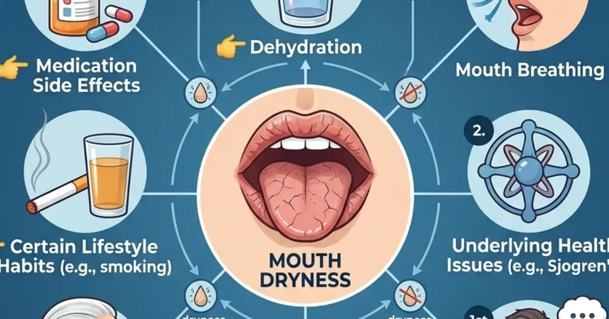People whose mouths feel dry when sleeping at night need to know these 8 reasons