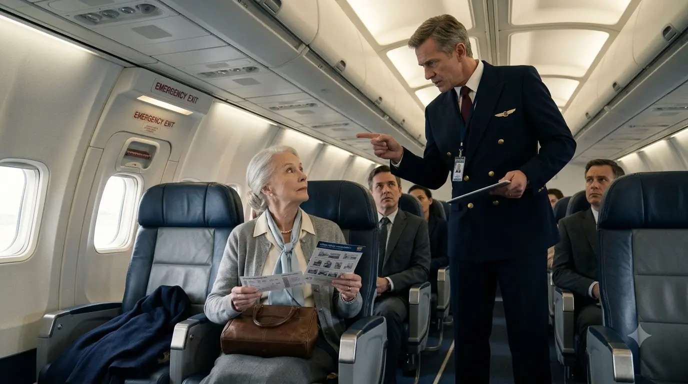 Snobby Flight Attendant Bullies an Old Lady — Doesn't Know She Owns the Airline