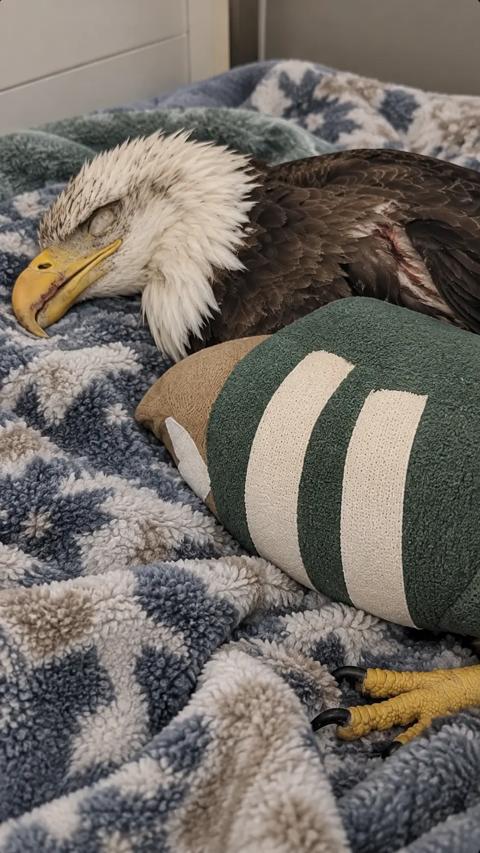 Bald Eagle Admitted With Multiple Broken Bones and Dangerous Lead Poisoning — Emergency Wing Surgery Is Only the Beginning of Its Fight to Recover