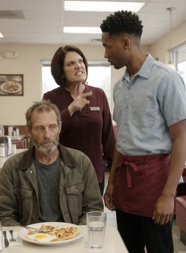 A Waiter Lost His Job for Feeding a Homeless Man — The Stranger's Missing Notebook Exposed a Debt Nobody Expected