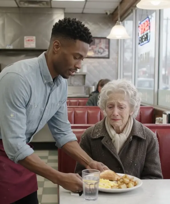 A Waiter Invited a Freezing Old Woman Inside — Twenty Years Later, Three Men Arrived With Her Photograph and a Question