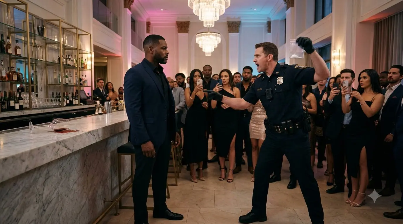 A Cop Tried to Frame a Black Man in a Packed Lounge — Then Five Officers Read the Badge