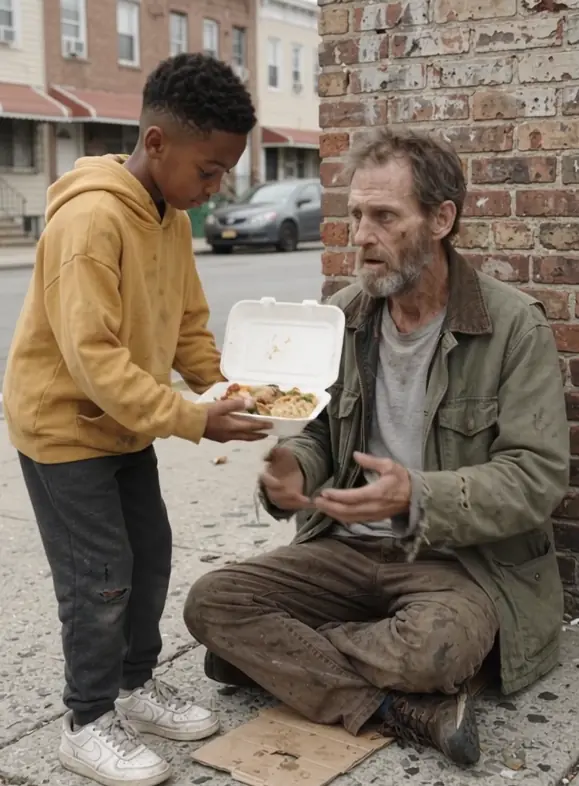 A Poor Black Boy Shared His Only Meal With a Homeless Man — Then Three Men in Black Suits Found Him in the Projects