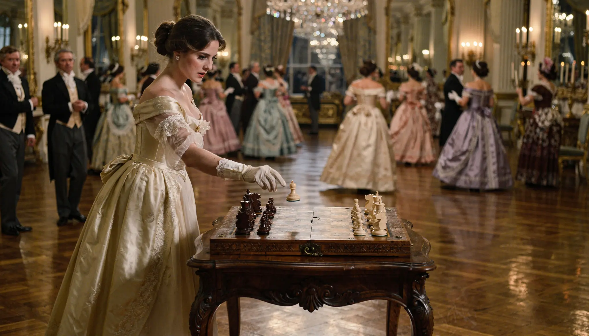 They Displayed Her Disgraced Father’s Chessboard at the Ball — Then She Reached for the Bishop