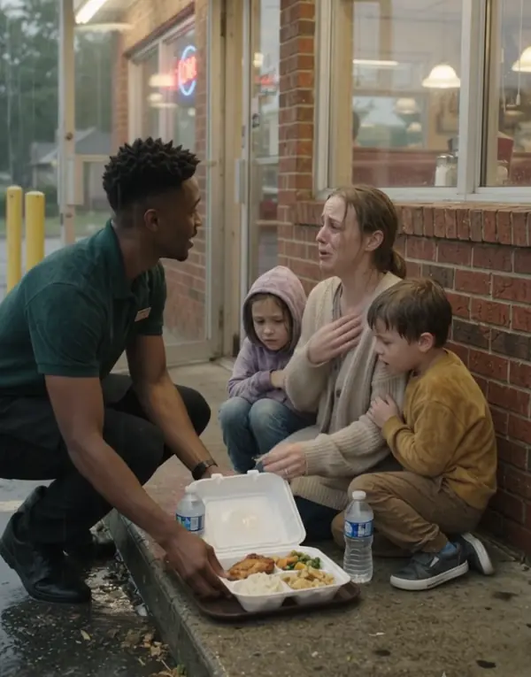 A Waiter Fed a Homeless Mother and Her Two Children in the Rain — Days Later, Three Men in Black Suits Showed Him Their Photograph