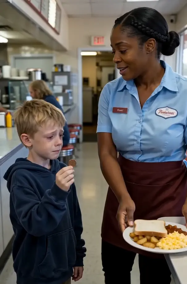 A Waitress Fed a Hungry Boy and Her Boss Humiliated Her — The Child’s Missing School File Exposed Why He Was Alone