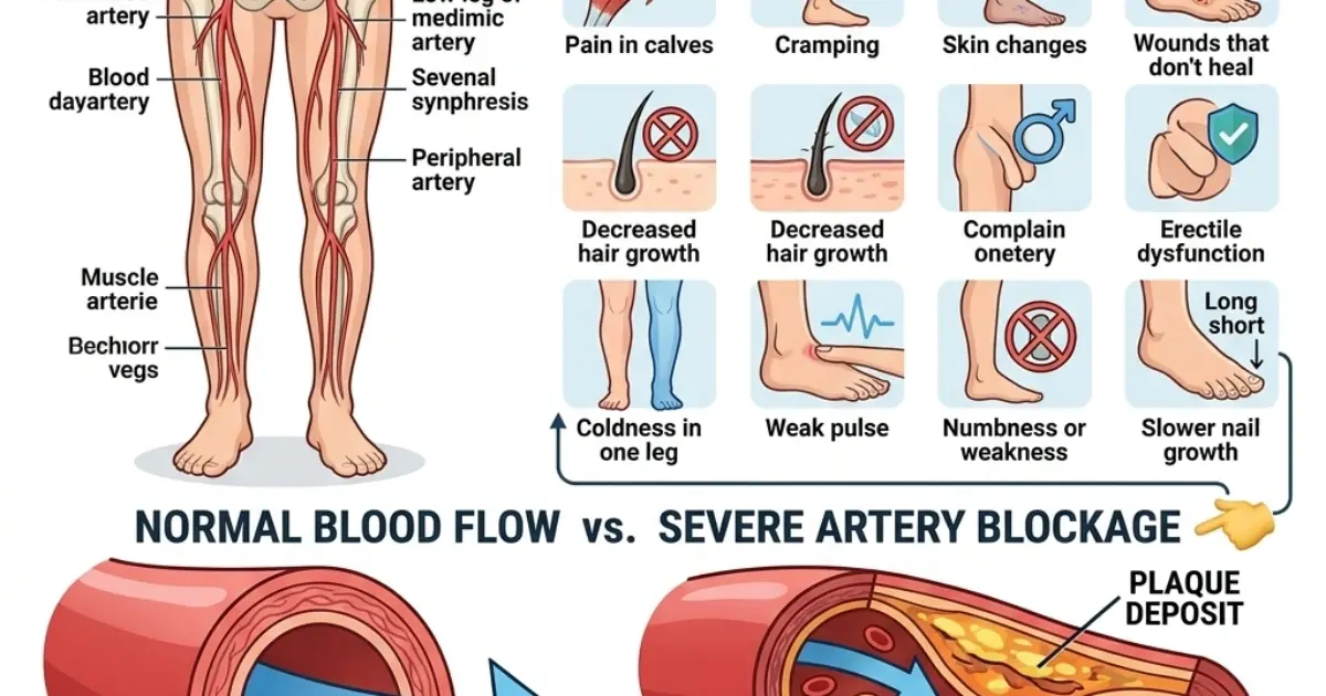 10 warning signs of clogged arteries in your legs – peripheral artery disease (PAD)