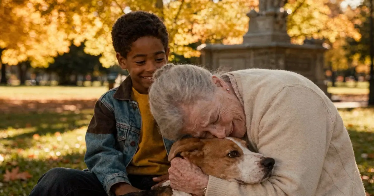 Little Black Boy Found Old Woman's Dog — Then She Handed Him a Necklace